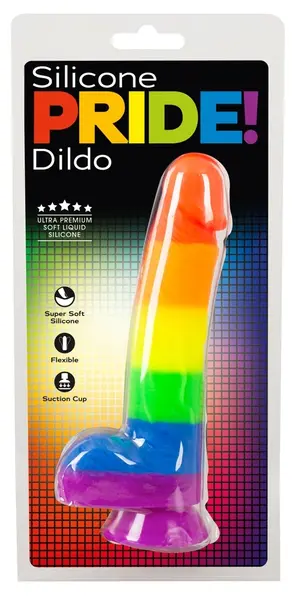 You2Toys PRIDE! Rainbow Silicone Model with Suction Cup 21 cm