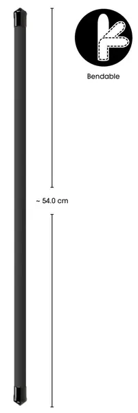 Bad Kitty Fleksibilni Štap Podesivi Intimni Prsten 54cm Crni EVA/Metal