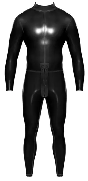 LateX Men’s Smoke-Transparent Jumpsuit Long Sleeve Size S