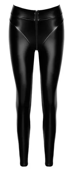 Noir Orgia Chimera Powerwetlook helanke crna visoki struk M