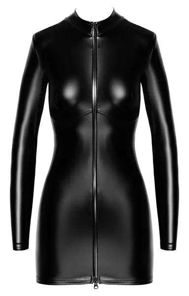 Noir Handmade Orgia Chimera Powerwetlook mini haljina crna M