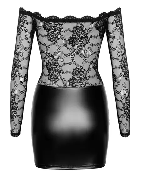 Noir Handmade Orgia Exclusive Čipka i Powerwetlook Haljina, Veličina M