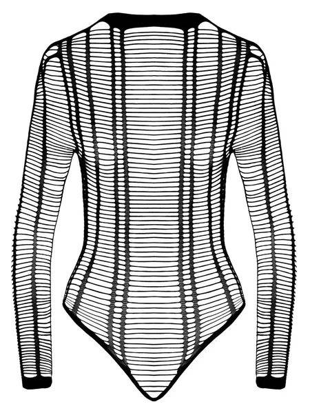 Cottelli Collection Body Fantasy S-L Bešavni Kaikovi Bodysuit Crni