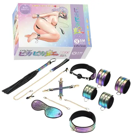 Liebe Seele Vivid Niji 8-Delni Dugin BDSM Set, Podesiv, Sjajni Završetak