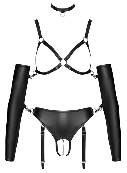 Bad Kitty Set M Mat Završetak Podesivi Intimni Odevni Komplet sa Dodacima