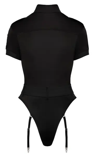 Cottelli Costumes Police Body S - Crni rastegljivi uniformni bodi