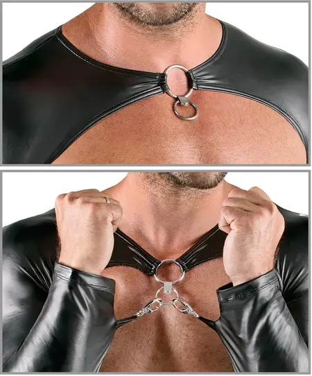 Svenjoyment Bondage Muški Mat Crni 3-Delni Set Veličina M
