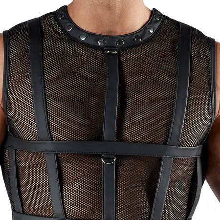 Svenjoyment Bondage Mrežasti Set S - Muški Pojas i Komplet za Vezivanje, Crni