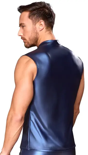NEK Metalik Plava Košulja 2XL sa Dizajnom Traka i Powernet Umeci
