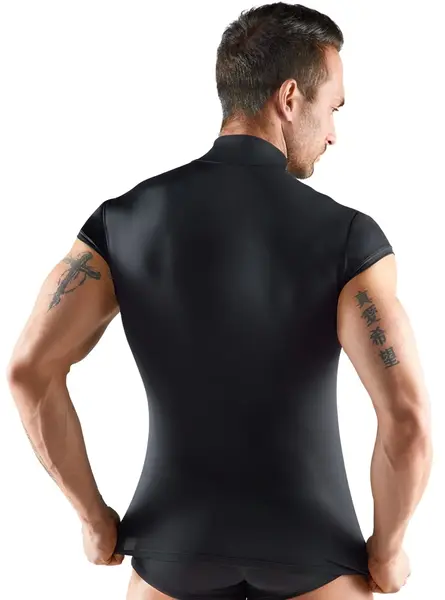 Svenjoyment Moderna Mikrofiber Košulja 2XL sa Prozirnim Trakastim Panelima