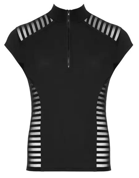 Svenjoyment Moderna Mikrofiber Košulja 2XL sa Prozirnim Trakastim Panelima