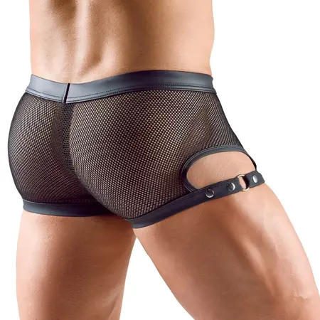 Svenjoyment Mrežaste Pantalone XL Mat Izgled Podesivi Kopčasti Kajiševi Crne