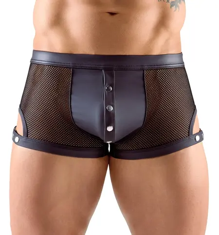 Svenjoyment Mrežasti Efekat Crne Pantalone S sa Podesivim Kajiševima