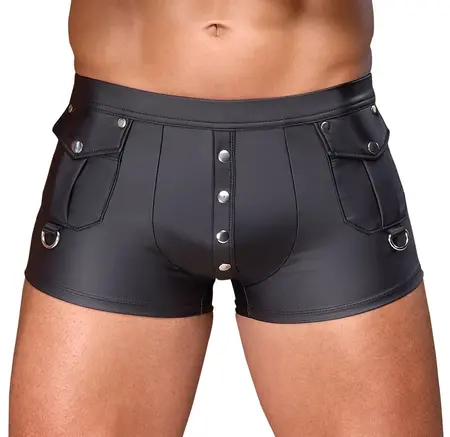 NEK Muške Mat Izgled Pantalone S Crne sa D-Ring Prednjim Džepovima