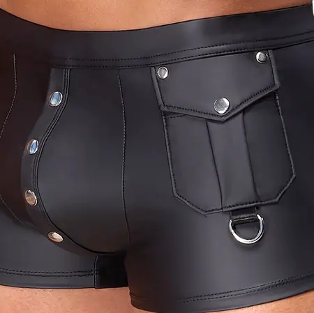 NEK Muške Mat Izgled Pantalone S Crne sa D-Ring Prednjim Džepovima