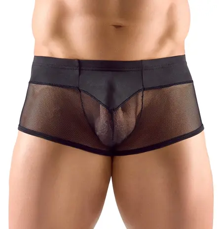 Svenjoyment Muške crne pantalone sa mrežom i mikrofiberom, veličina L, prozračan dizajn