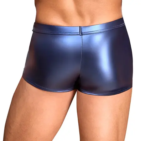 NEK Metalik plave mat pantalone sa bočnim trakama sa zakovicama, veličina S