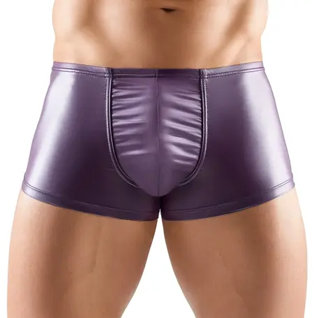 Svenjoyment Muške rastegljive mat pantalone ljubičaste S - Konturni kroj i udobnost