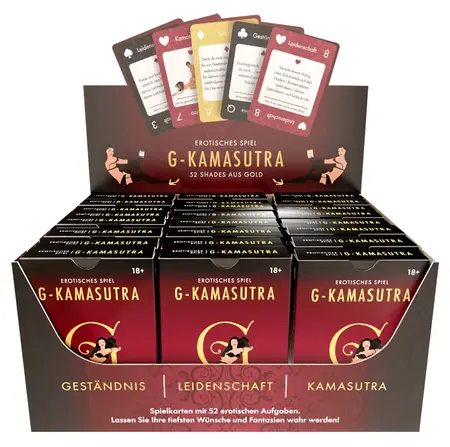 G-Kamasutra 52 nijansi zlata set karata displej 24-pack, elegantno izdanje