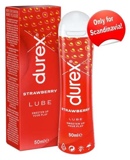 Durex lubrikant od jagode 50 ml - nežna formula na bazi vode, aromatizovan