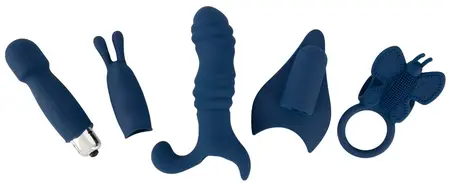 Magic Shiver višenamenski set sa 5 silikonskih dodataka, crna