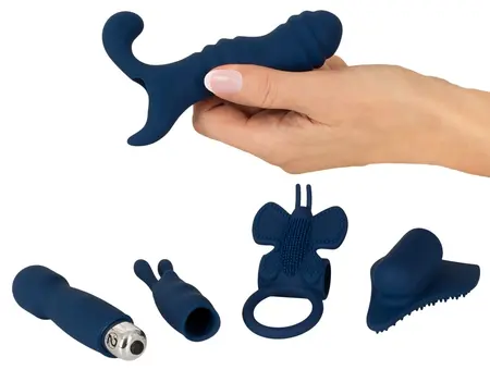 Magic Shiver višenamenski set sa 5 silikonskih dodataka, crna