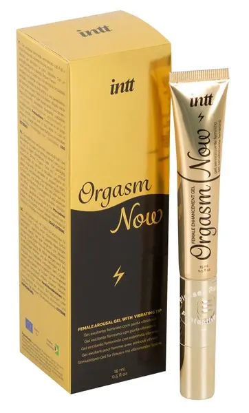 intt Orgasm Now 15ml gel za stimulaciju sa vibrirajućim aplikatorom, tutti-frutti