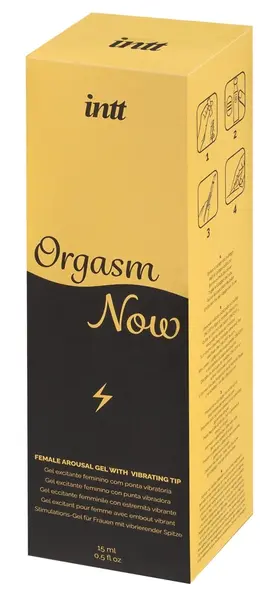 intt Orgasm Now 15ml gel za stimulaciju sa vibrirajućim aplikatorom, tutti-frutti