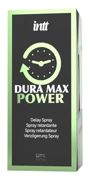 intt Dura Max Power Delay Spray 12ml - Formula za dugotrajnu izdržljivost za muškarce