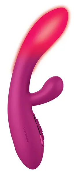 JimmyJane Solis Rabbit Dual Motor Silicone Intimate Machine, Purple, 22cm