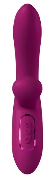 JimmyJane Solis Rabbit Dual Motor Silicone Intimate Machine, Purple, 22cm