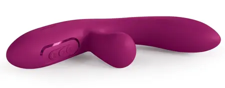 JimmyJane Solis Rabbit Dual Motor Silicone Intimate Machine, Purple, 22cm