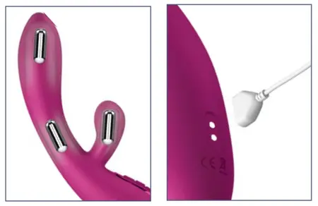 JimmyJane Solis Rabbit Dual Motor Silicone Intimate Machine, Purple, 22cm