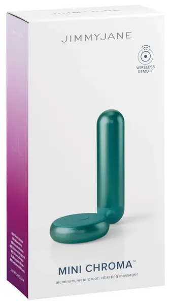 JimmyJane Mini Chroma Teal - Compact Intimate Device, 10 Modes, Waterproof