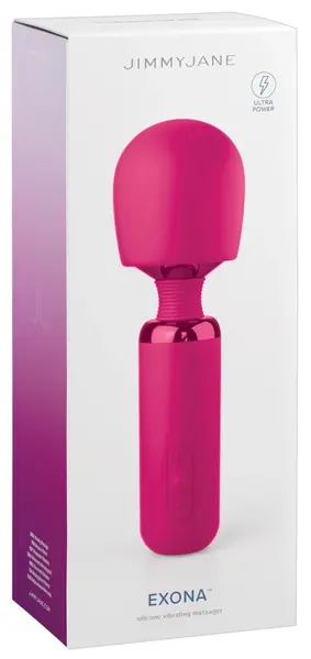 JimmyJane Exona Body Wand Massager, Flexible Silicone Head, USB Rechargeable