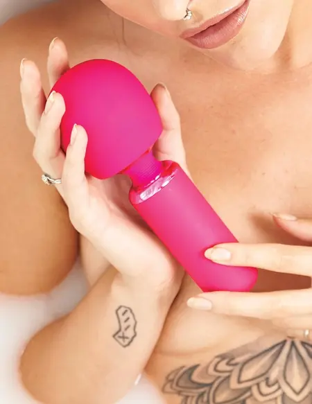 JimmyJane Exona Body Wand Massager, Flexible Silicone Head, USB Rechargeable