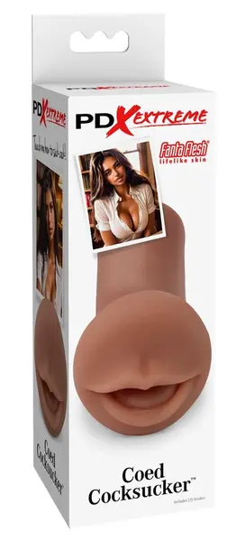 PDX Extreme Coed Intimate Machine Brown 12.7 cm TPR Anatomski model