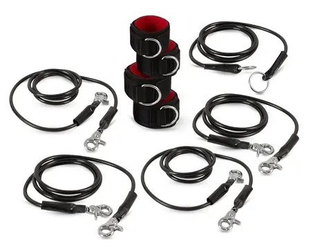 You2Toys Bondage Set 9 pcs Black - Versatile Adjustable System