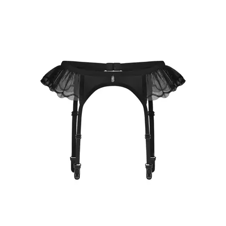 Obsessive Stelisa Podvezica za čarape Black 2XL/3XL - Elegantan podesivi dizajn