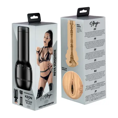 Kiiroo Feel Reya Sunshine Crni Intimni Mašinski Sleeve TPE