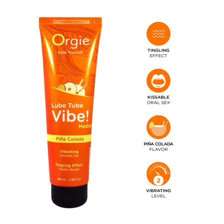Orgie Lube Tube Vibe Pina Colada Aromatizovani Intimni Gel 100ml