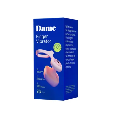Dame Fin 2.0 Quartz - Kompaktni Sistem Vibracije za Prste, USB-C, Vodootporan