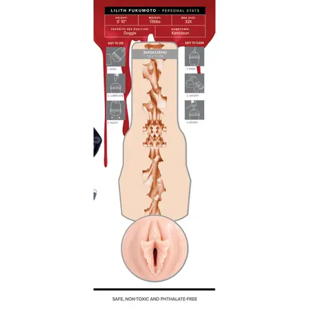 Fleshlight Fantasy Lilith Fukumoto Shokushu Sleeve Bež 25cm