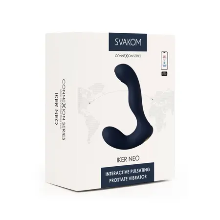 SVAKOM Iker Neo Navy Blue - Interaktivni Pulse Masažer za Prostatu i Perineum