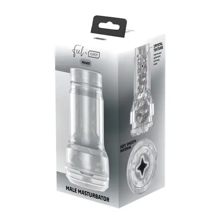 Kiiroo Feel Crystal Pocket Intimni Uređaj Crni - Kompaktan providan dizajn