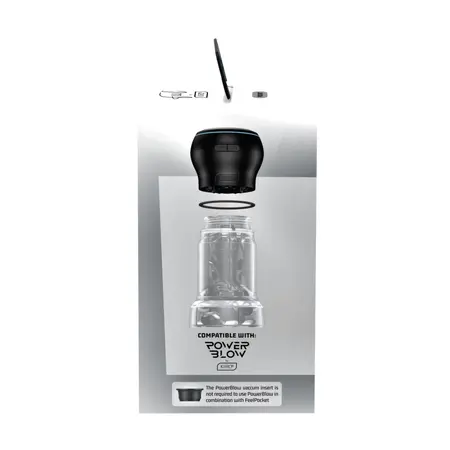 Kiiroo Feel Crystal Pocket Intimni Uređaj Crni - Kompaktan providan dizajn