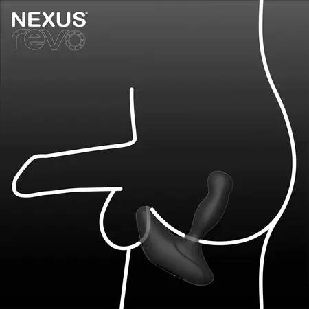 Nexus Revo Stealth App Enabled Black - Rotirajući model za prostatu, 95mm