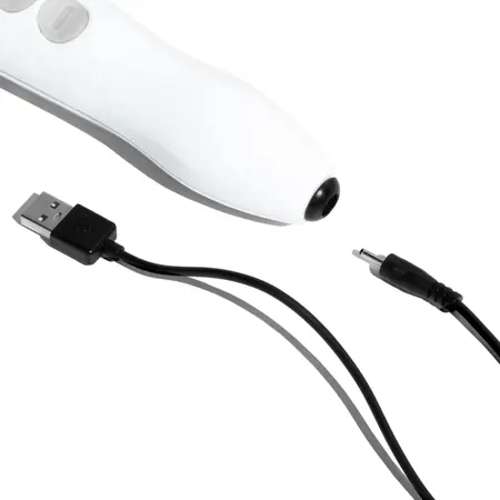 Doxy Die Cast R Rechargeable Wand Stardust White - Cordless Aluminum Model