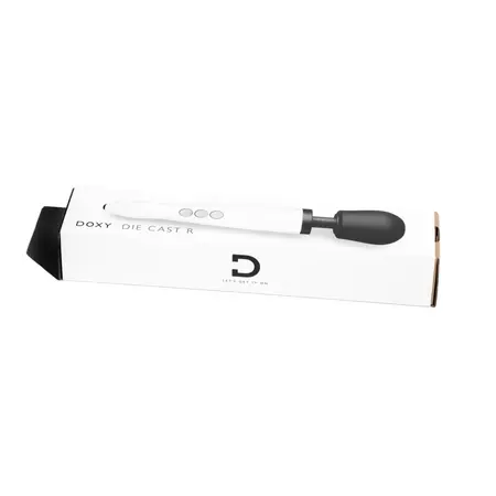 Doxy Die Cast R Rechargeable Wand Stardust White - Cordless Aluminum Model