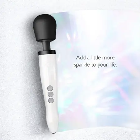 Doxy Die Cast R Rechargeable Wand Stardust White - Cordless Aluminum Model